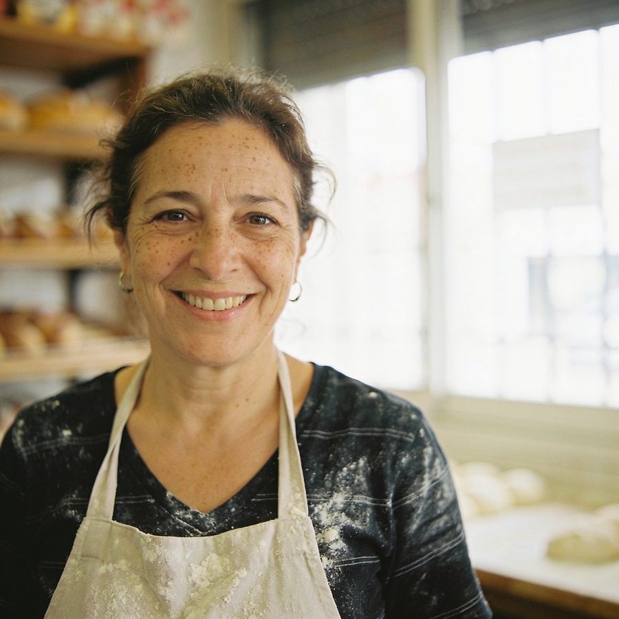 Marta, dueña de una pastelería
